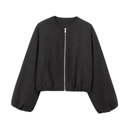 Buycenter European & American Fashion Bomber Jacket - Soft Polyester Coat - Buy Center