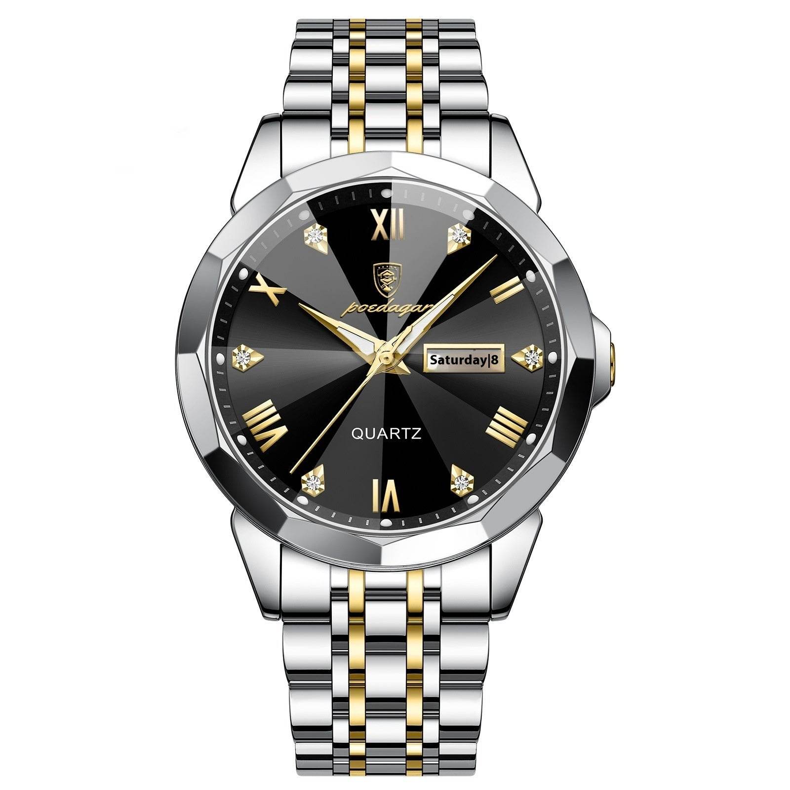 Buycenter Luxury Men's Waterproof Quartz Watch - Super Luminous Elegance - Buy Center