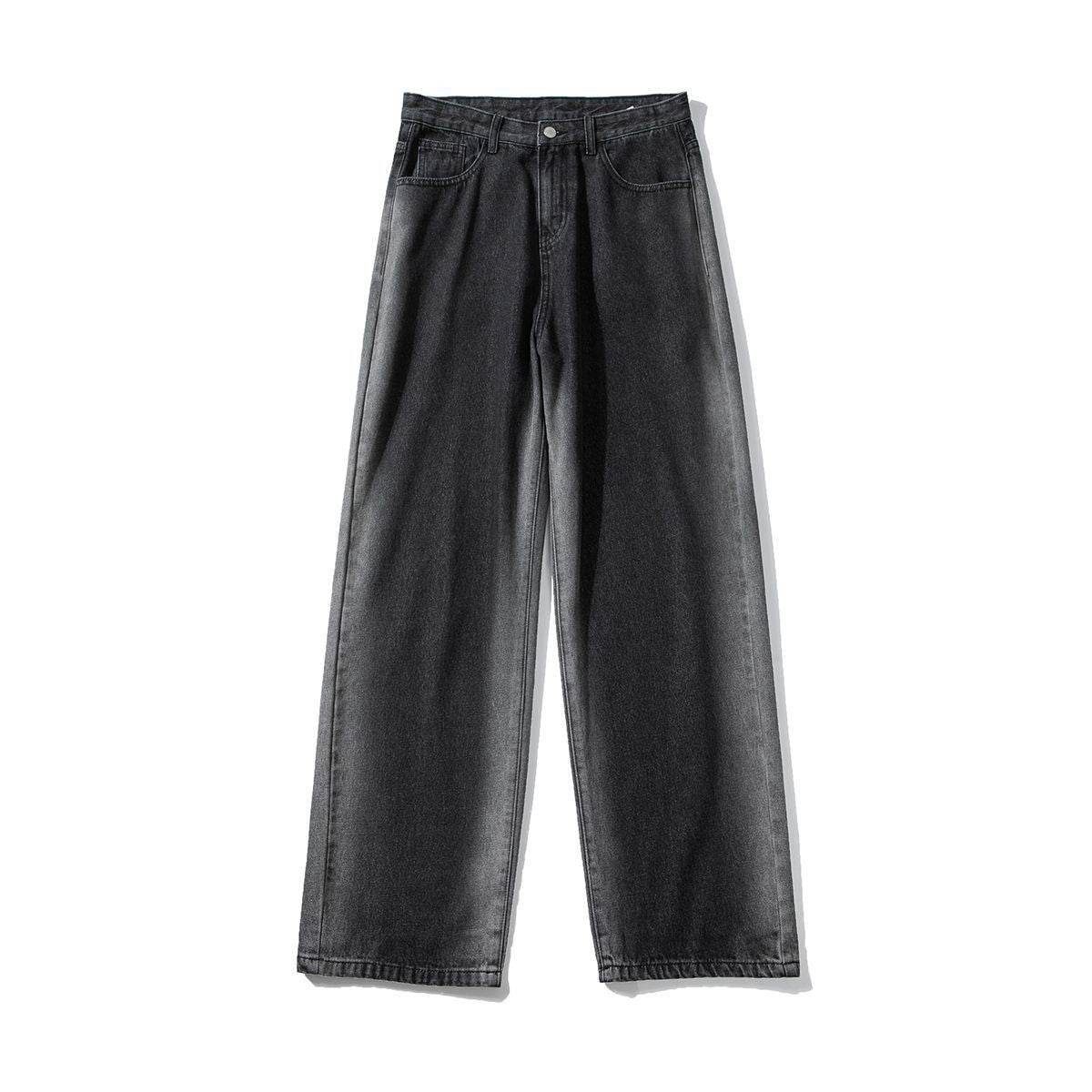 High-End Slimming Straight Jeans for Men - Premium Style in Blue & Black - Buy Center