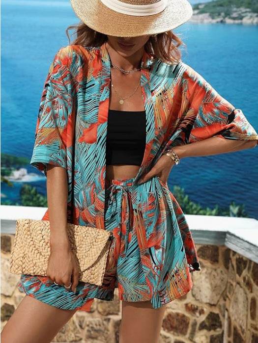 Women's Boho 2-Piece Shirt - Hand-Painted Casual Style for 2025 - Buy Center