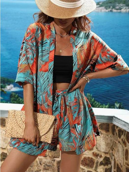 Women's Boho 2-Piece Shirt - Hand-Painted Casual Style for 2025 - Buy Center