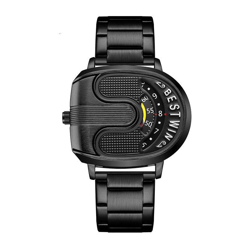 Men's U-Shaped Fashion Watch - Quartz Movement & 30m Waterproof Design - Buy Center