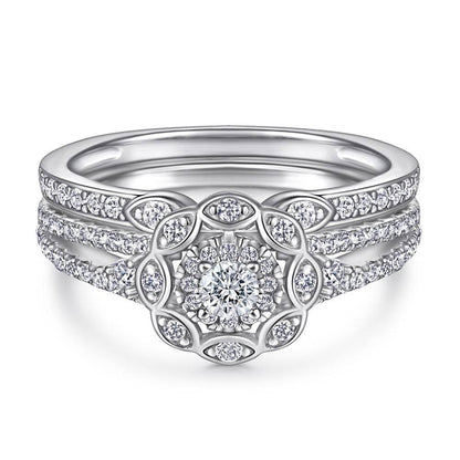 S925 Sterling Silver Women's Ring Set - Elegant Exaggerated Design for 2025 - Buy Center