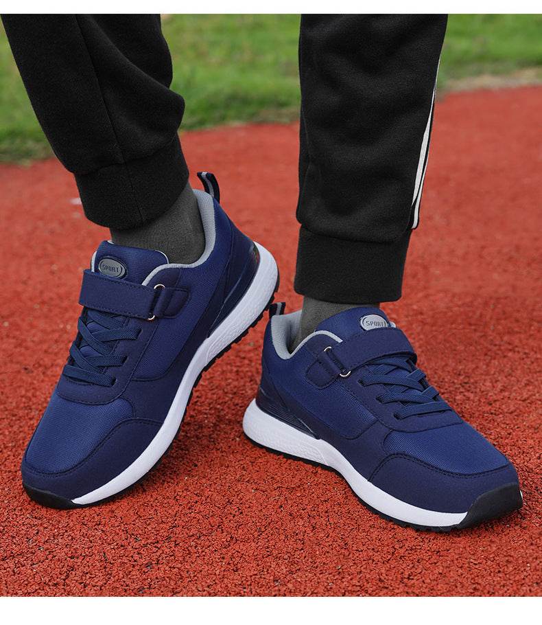 Buycenter Casual Sneakers for Middle-aged - Soft Bottom, Velcro Closure - Buy Center