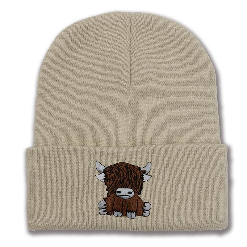 Cartoon Long Hair Yak Knitted Hat - Stylish and Warm Winter Fashion - Buy Center