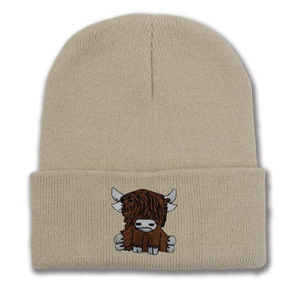 Cartoon Long Hair Yak Knitted Hat - Stylish and Warm Winter Fashion - Buy Center