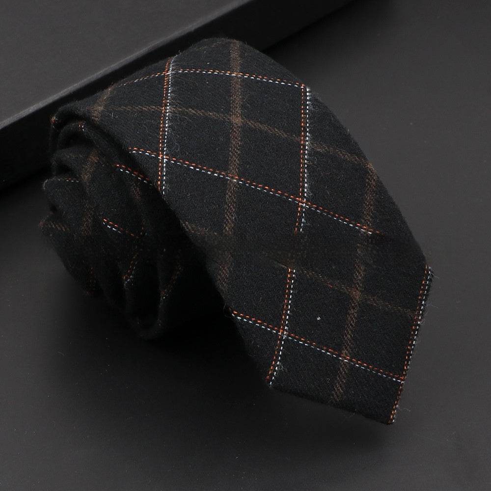 Korean Artificial Woolen Necktie for Men - Casual & Formal Accessory 2025 - Buy Center