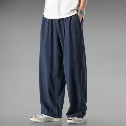 Lightweight Plus Size Harem Pants - Breathable Cotton-Linen Casual Style - Buy Center