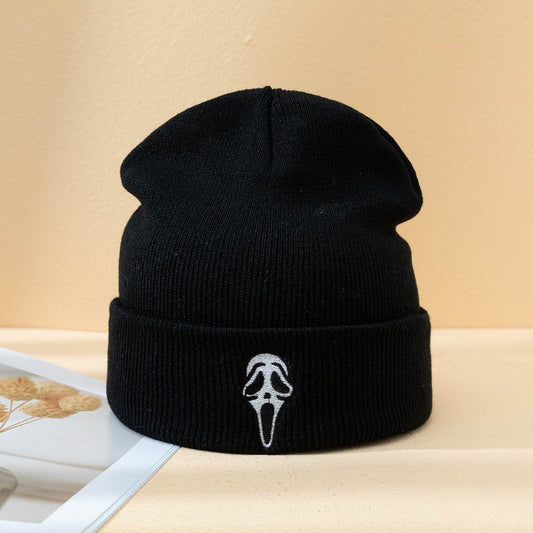 Halloween Ghost Face Skeleton Knitted Hat - Stylish Unisex Beanie 2025 - Buy Center