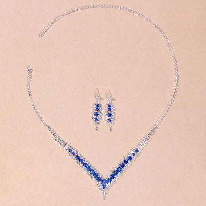 Buycenter Women's Minimalist Crystal Necklace Set - Fashion Jewelry - Buy Center
