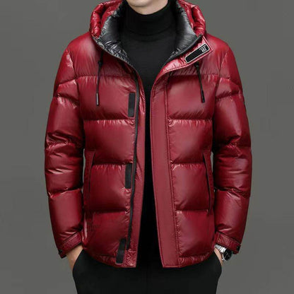 Men's Winter Down Jacket - Cold-Proof Graphene Hood, Stylish Comfort - Buy Center