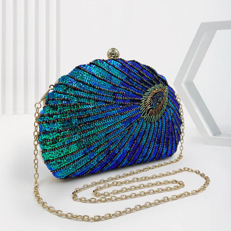 Women's Vintage Beaded One-Shoulder Handbag - Elegant Crossbody Style - Buy Center