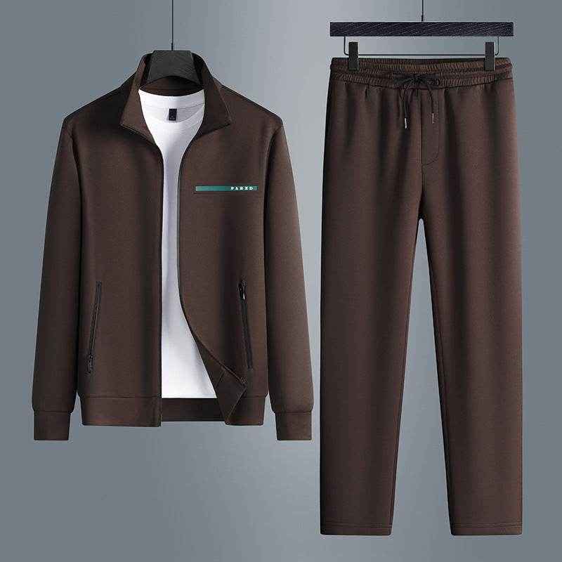 High-End Men's Casual Sports Suit - Stylish Long Sleeves & Premium Fit