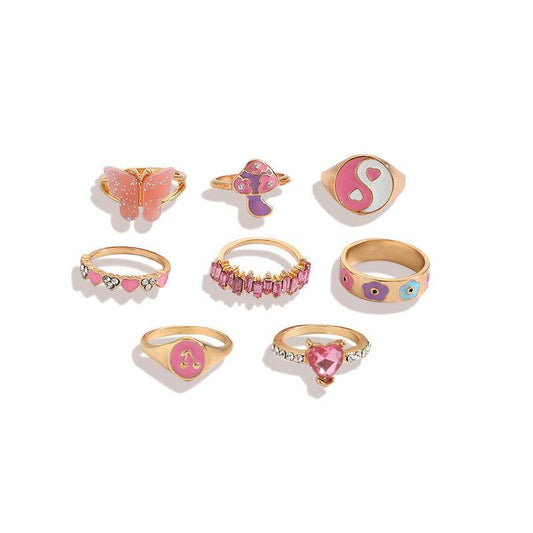 European & American Color Dripping Ring - Trendy Engagement Jewelry 2025 - Buy Center