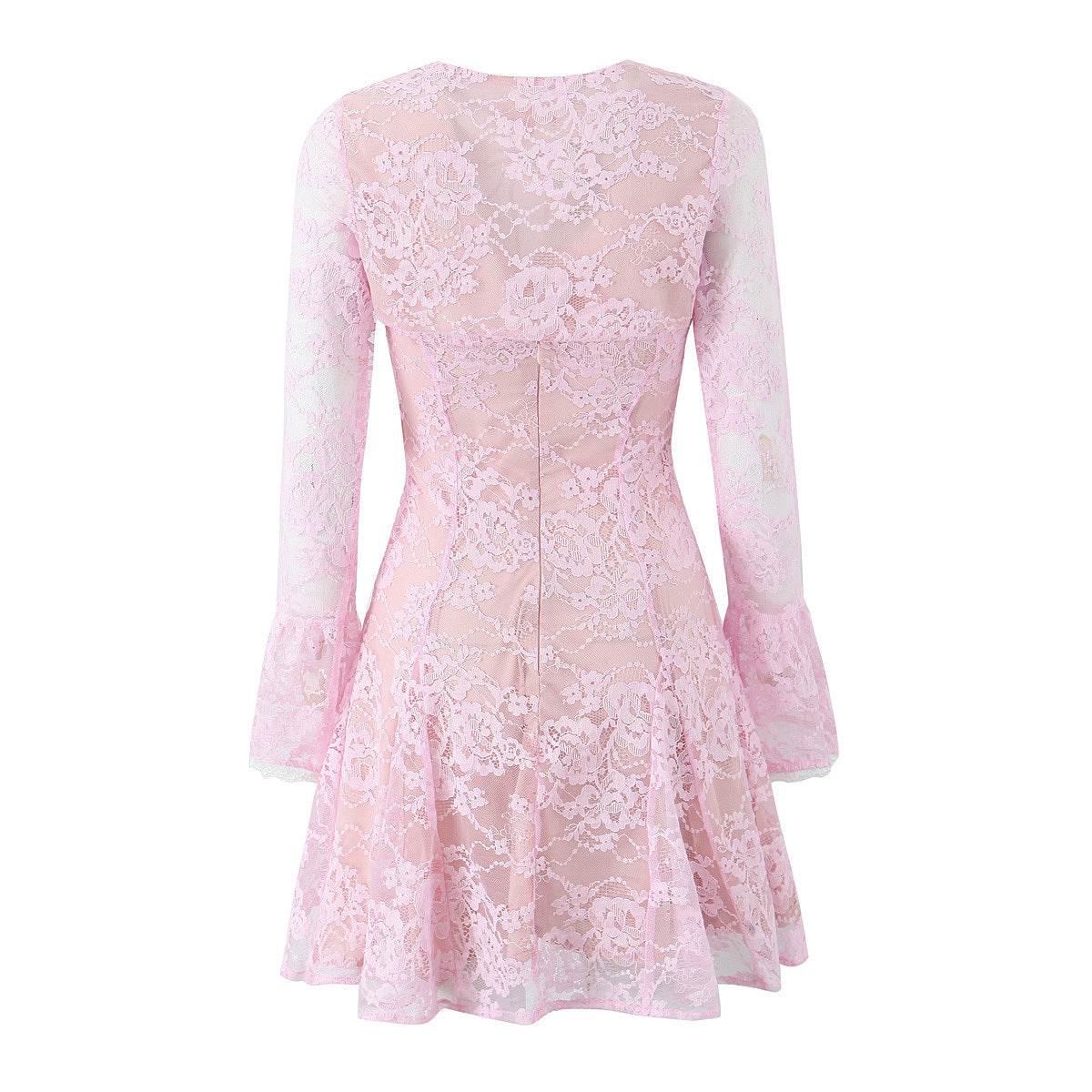 Buycenter Lace Blouse & Suspender Skirt Set - Elegant Two-Piece for Women - Buy Center