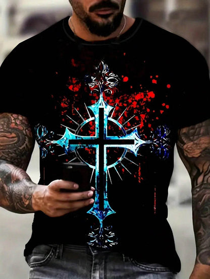 Men's Casual Floral Print T-Shirt - Trendy Style for 2025 - Buy Center