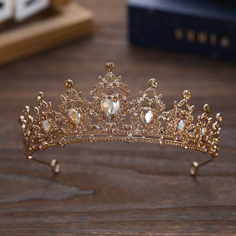 Buycenter Rhinestone Dark Crown - Baroque Halloween Dress-up Accessories - Buy Center