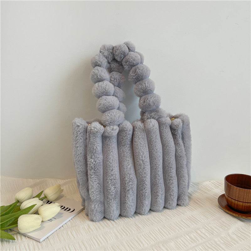 Fashion One Shoulder Plush Bag - Large Capacity Evening Bag for Women - Buy Center