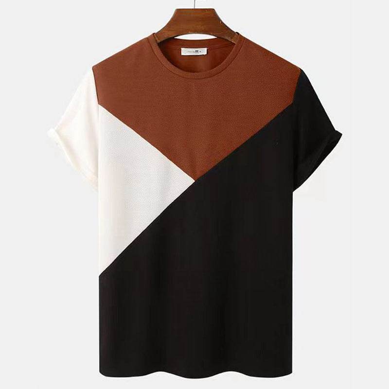 Stylish Striped 3D Printed Mesh Top - Trendy Geometric Fashion 2025 - Buy Center