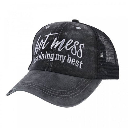 Buycenter Washed Embroidered Baseball Cap - Stylish Cotton for Spring & Autumn - Buy Center