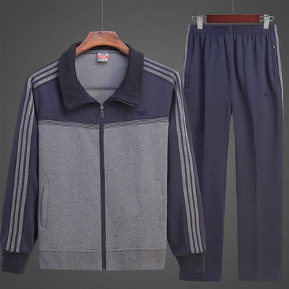 Men's Casual Autumn Sport Suit - Stylish Comfort for Middle-Aged Men - Buy Center