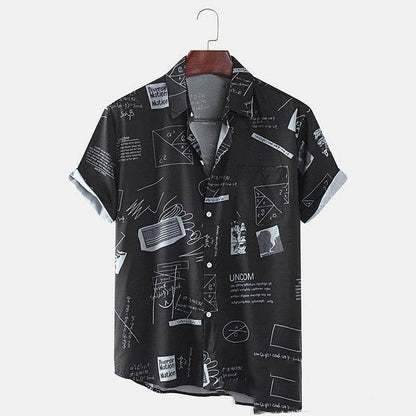 New Hawaiian Men's Short Sleeve Cardigan - Stylish Floral Print Cotton - Buy Center