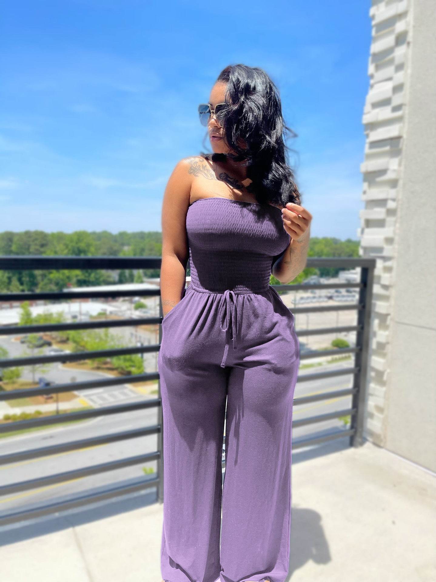 Sexy Casual Wide-Leg Jumpsuit - Brushed Milk Silk for Trendy Fashion - Buy Center