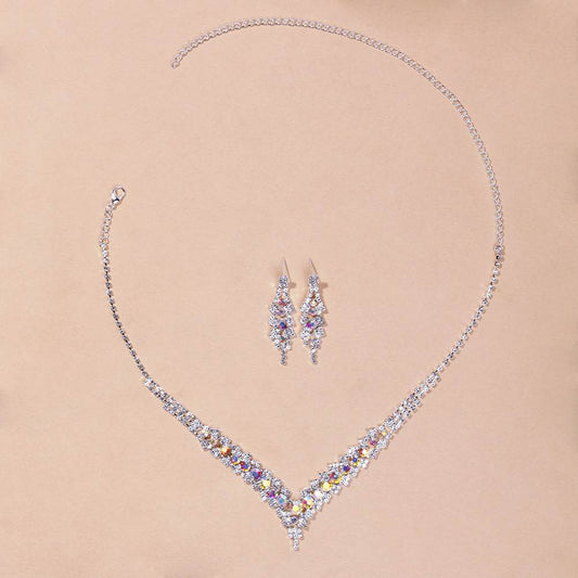 Buycenter Women's Minimalist Crystal Necklace Set - Fashion Jewelry - Buy Center