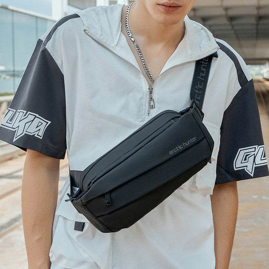 Men's One-Shoulder Crossbody Bag - Stylish & Waterproof for Travel - Buy Center