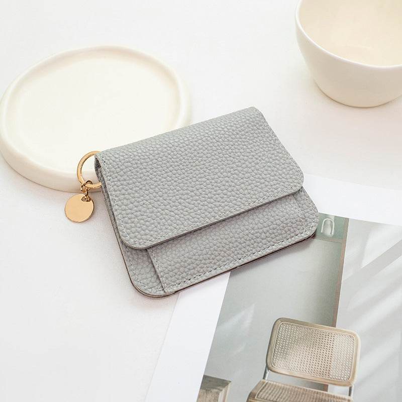Chic Women's Magnetic Snap Wallet - Stylish PU with Multiple Card Slots - Buy Center