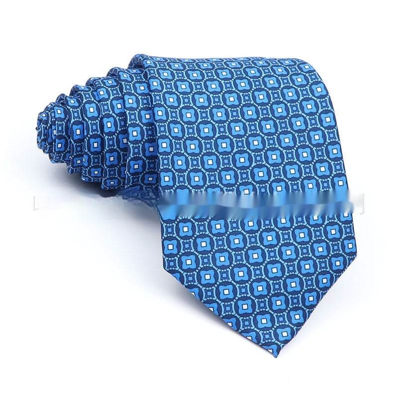 Men's Printed Work Tie - Stylish Polyester Bow Tie with Geometric Design - Buy Center