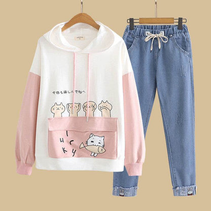 Stylish College Girls' Loose Suit - Trendy School Outfit for 2025 - Buy Center