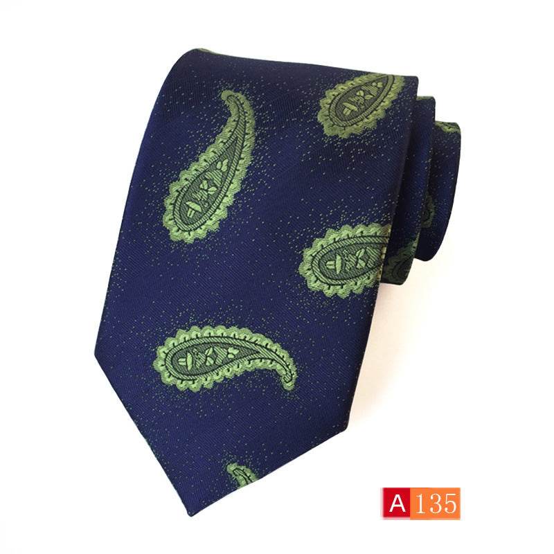 Buycenter Men's Jacquard Tie - Classic Black Stylish Formal Accessory - Buy Center