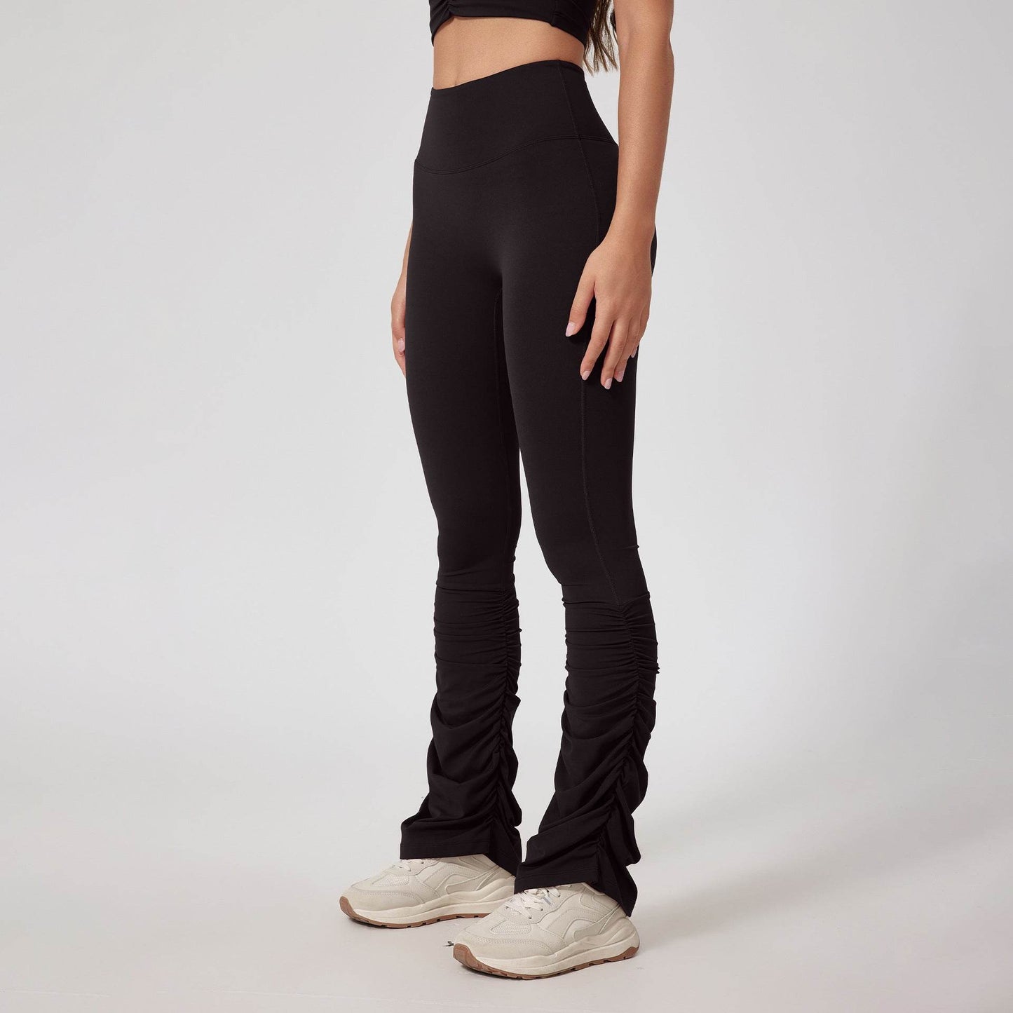 High Waist Tight Yoga Trousers - Breathable Nylon for Casual & Active Wear - Buy Center