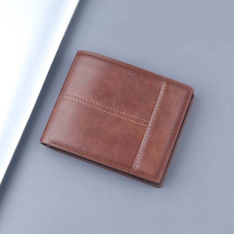 Stylish Men's Short Clip Coin Purse - Elegant Wallet for Daily Use - Buy Center
