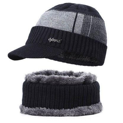 Plus Velvet Bib Hat for Men - Stylish Beret for Autumn & Winter Looks - Buy Center