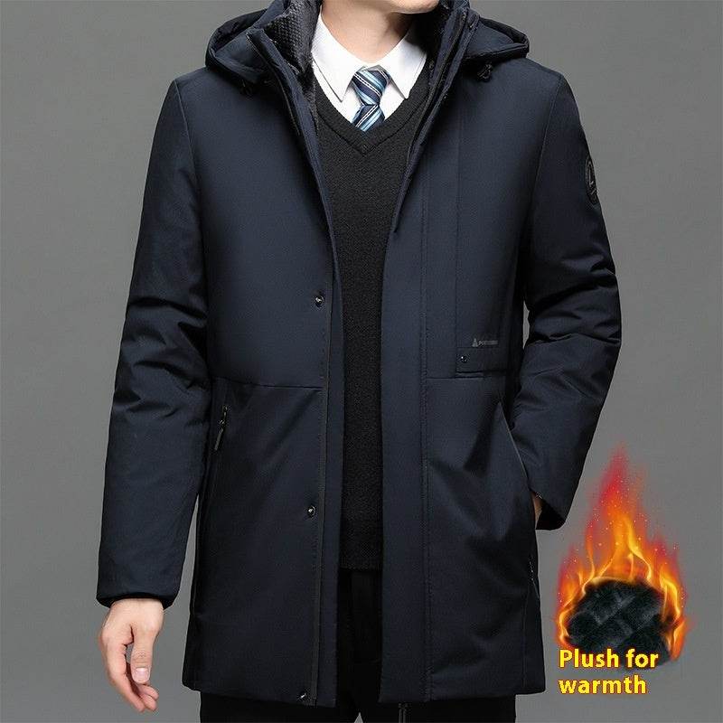 Men's Thickened Plus Size Jacket - Warm Cotton Coat for Stylish Winter 2025 - Buy Center