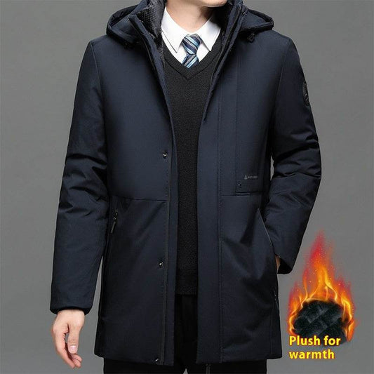 Men's Thickened Plus Size Jacket - Warm Cotton Coat for Stylish Winter 2025 - Buy Center