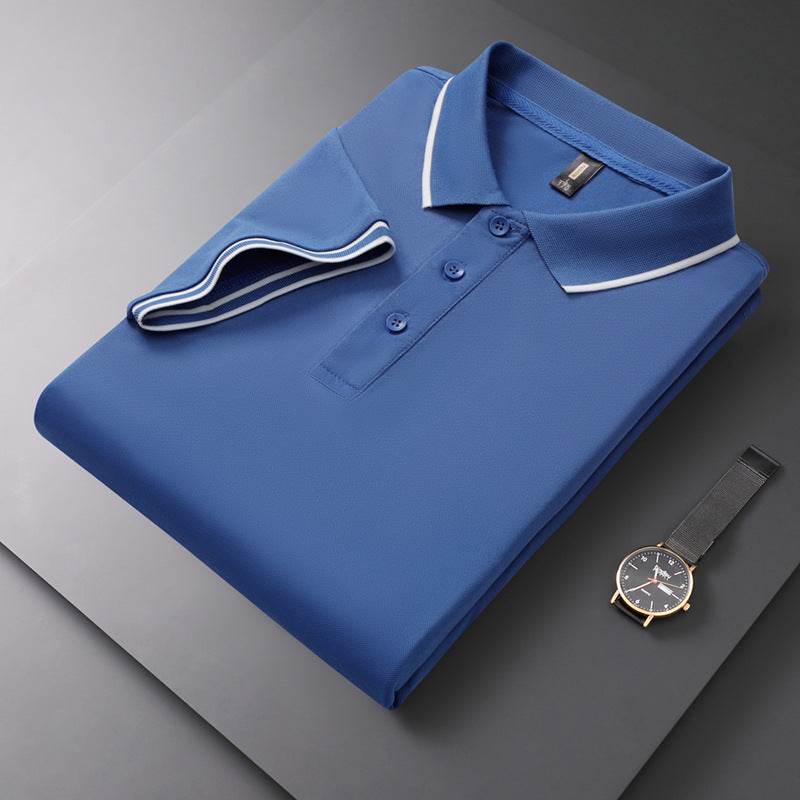 Men's Solid Polo Shirt - Short Sleeve Cotton T-Shirt in Vibrant Colors - Buy Center