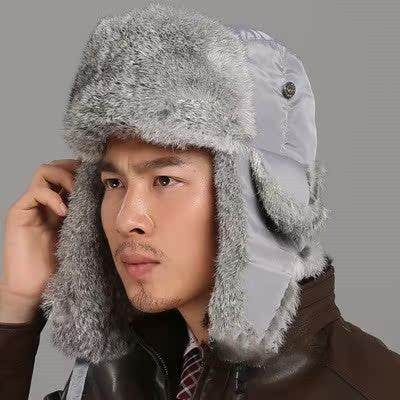 Couples Rabbit Fur Ski Hat - Waterproof & Stylish for Winter Fun - Buy Center
